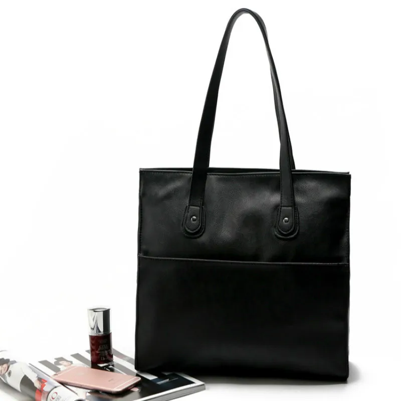 

2018 Fashion Women PU Leather Handbag Messenger Bags Clutch High Quality Famous Designer Brand Black Ladies Casual Tote