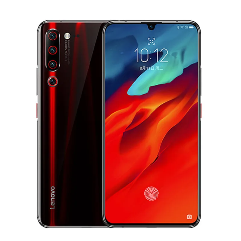 Lenovo Z6 Pro с глобальной ПЗУ, 6 ГБ, 128 ГБ, Android 9, Восьмиядерный процессор Snapdragon 855, 6,39 дюйма, 1080 P, смартфон с отпечатком пальца, задняя камера 48 МП, четыре камеры