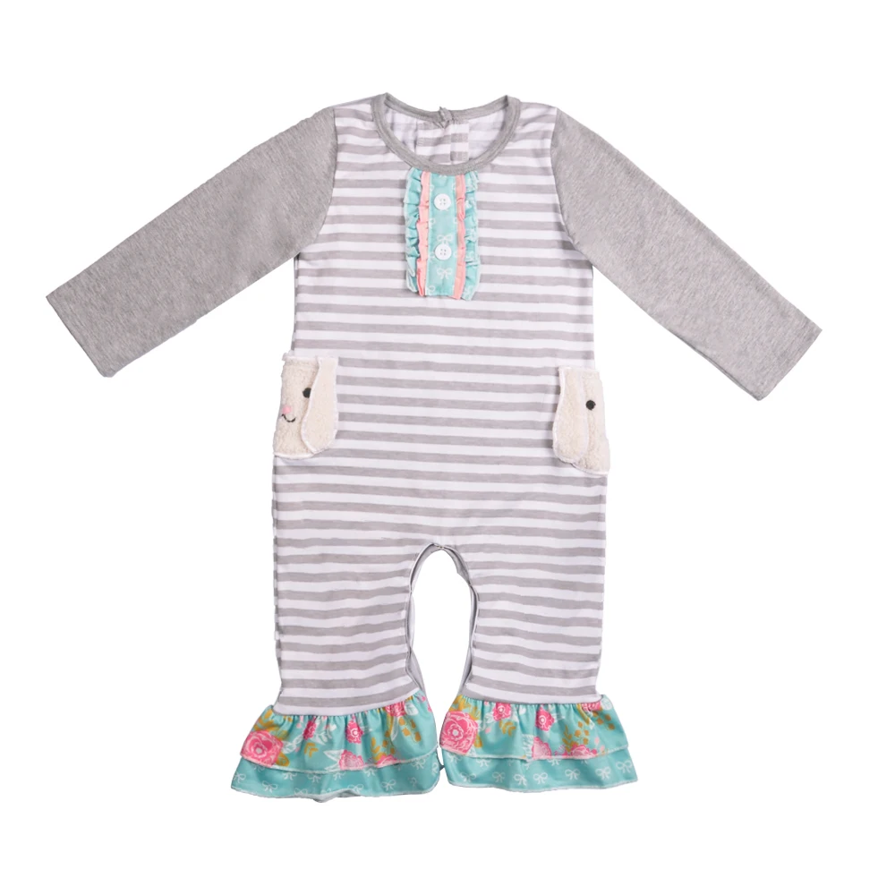 

Easter Clothing Wholesale Summer Boutique Animal Costume Baby Ruffle Romper Match Boy Short Sleeves Romper GPF511-359-HY