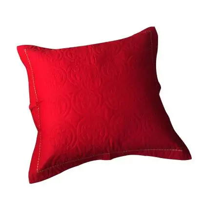 

European lucky red cushion cover cotton fabric pillowcase throw pillow cover for backrest lumbar pillow cover