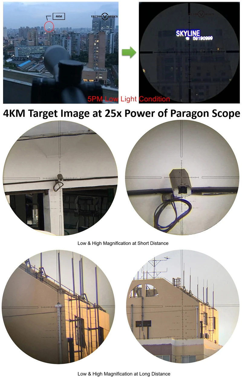 10 шт. векторная оптика Paragon 6-30x56 SF тактический прицел с немецкая оптика VPA сетка 1/10 мил 1 см 0,1 мрад дальний съемка