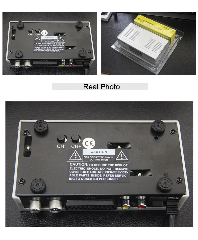 2017 New Arrival Television System TV Signal Standard Audio Video Signal Converter AV To RF Modulator TV 90-240V EU Plug RF408 (6)