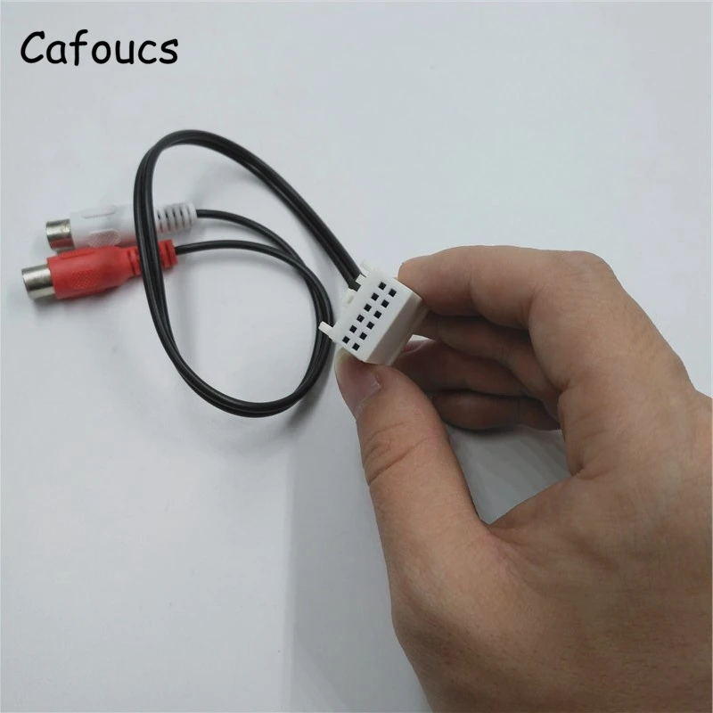 Cafoucs автомобильный аудио AUX RCA кабель адаптер для Peugeot 307 308 407 408 507 Citroen triumph Sega C2 C5 RD4
