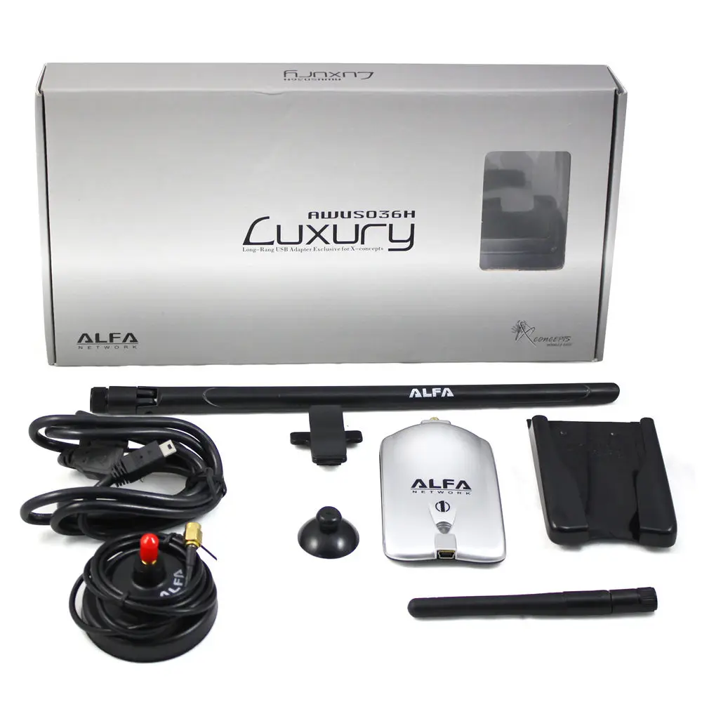 new style 2 4GHz 150Mbps Alfa AWUS036NH High Power USB WIFI Adapter RT3070 2 8dBi Antenna