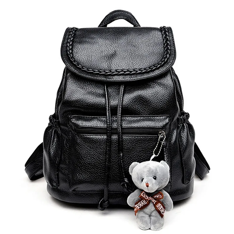 2017 New Ladies Backpack Bag student bag Korean Fashion Travel Backpack PU bags