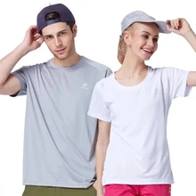 TECTOP летние мужские и женские футболки для влюбленных быстросохнущие футболки с коротким рукавом с круглым вырезом дышащая быстросохнущая Спортивная походная футболка для путешествий