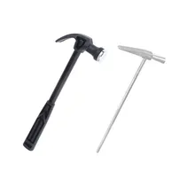 1 шт Маленький Железный ювелирные изделия с молотком часы Ремонт ручной инструмент/Пластик Ручка Компактный Молоток-гвоздодер Деревообработка забиватель гвоздей металлический молот