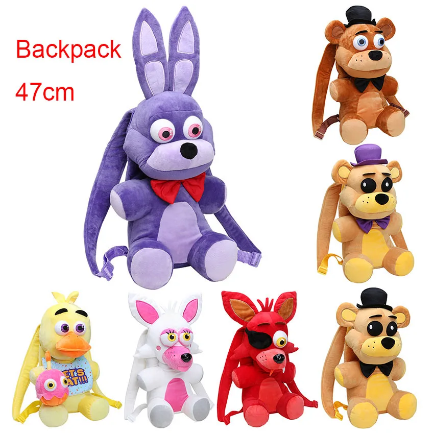 Big Size bag 47CM Five Nights At Freddy s toy FNAF Mangle foxy Freddy Fazbear Bonnie