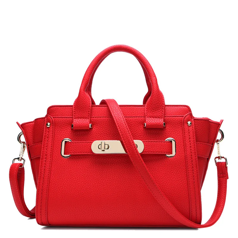 

New luxury leather first layer leather women's portable fashion trend elegant retro style portable shoulder bag 2018
