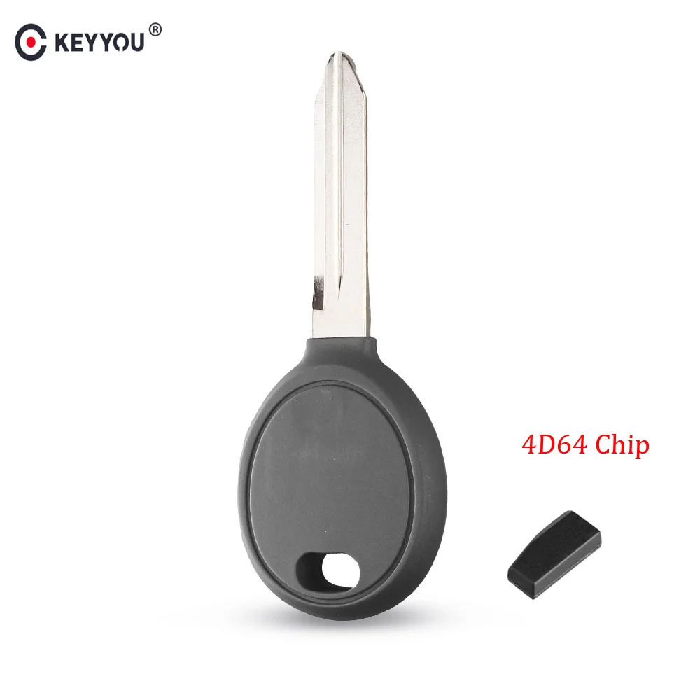 

KEYYOU Transponder Car Key Shell Case With 46 Chip For Dodge for Chrysler for Jeep 1998 1999 2001 2002 2003 2004 2005 2006