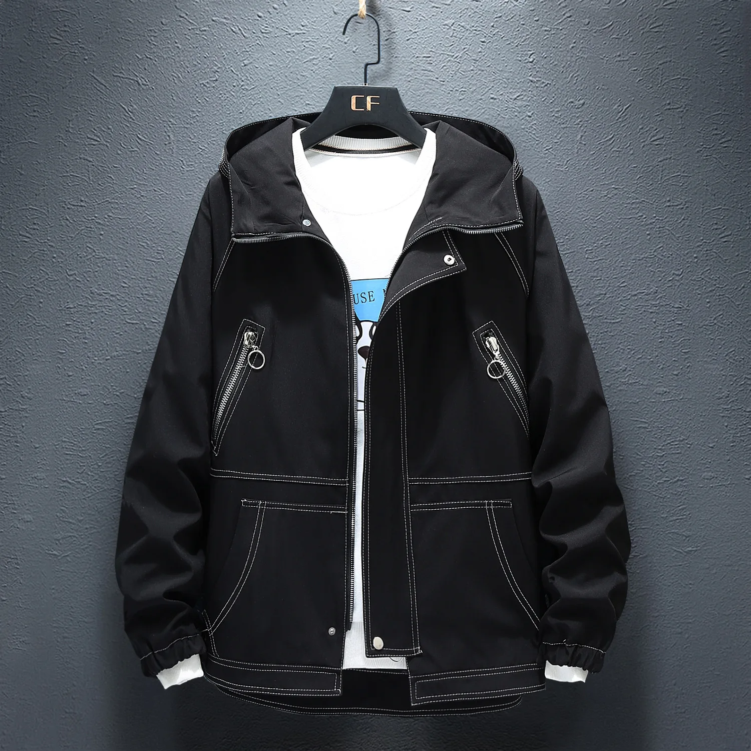 

New men plus size Jacket Coat 6XL 7XL 8XL 9XL winter male Hooded Jackets Casual Windbreaker coat men plus size clothes