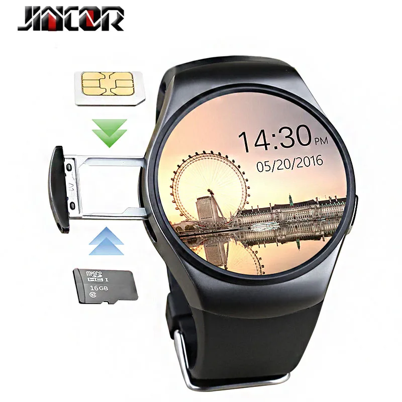 2017 kw18 Smart Watch Bluetooth sim водонепроницаемый 3G звонок карты памяти сердечный ритм GPS