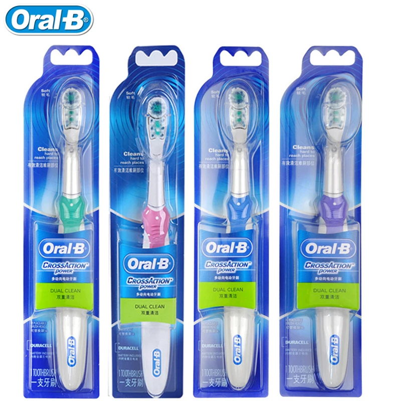 Электрическая зубная щетка Oral B Power для взрослых с перекрестным движением