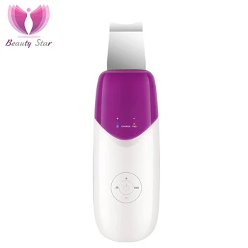 

Beauty Star Ultrasonic Ion Skin Cleaner Anion Skin Scrubber Deep Cleaning Acne Removal Spa Facial Pore Peeling Facial Massager