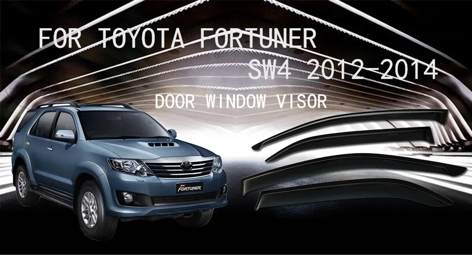 Боковое окно защита от ветра для Toyota hilux fortuner sw4 2012 2013 козырек протектор автомобиля Защита от дождя аксессуары YCSUNZ