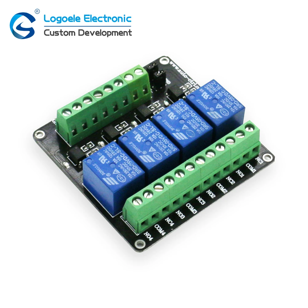 4 канала 3 V/5 V/12 V/24 v релейный модуль реле Плата расширения приборная панель с Оптрон двойное питание