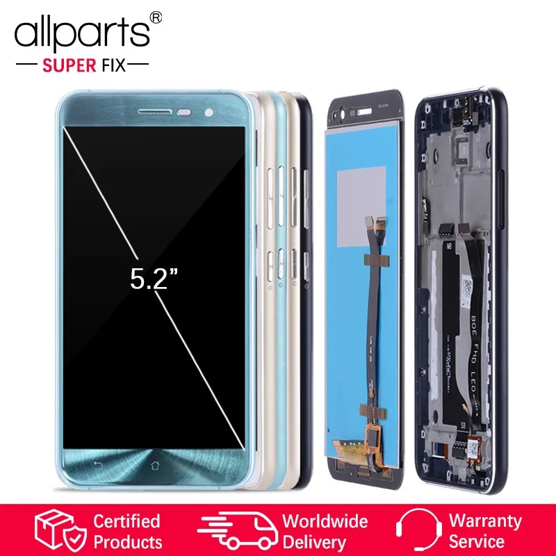Оригинальный ЖК-дисплей для ASUS Zenfone 3 ZE520KL сенсорный экран с рамкой LCD Z017D Z017DA Z017DB |