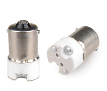 

2PCS BA15S to MR16 Light Socket adapter BA15S to Gu5.3 G4 G5 lamp holder converter,Install MR16 Lamp into BA15S Light Socket