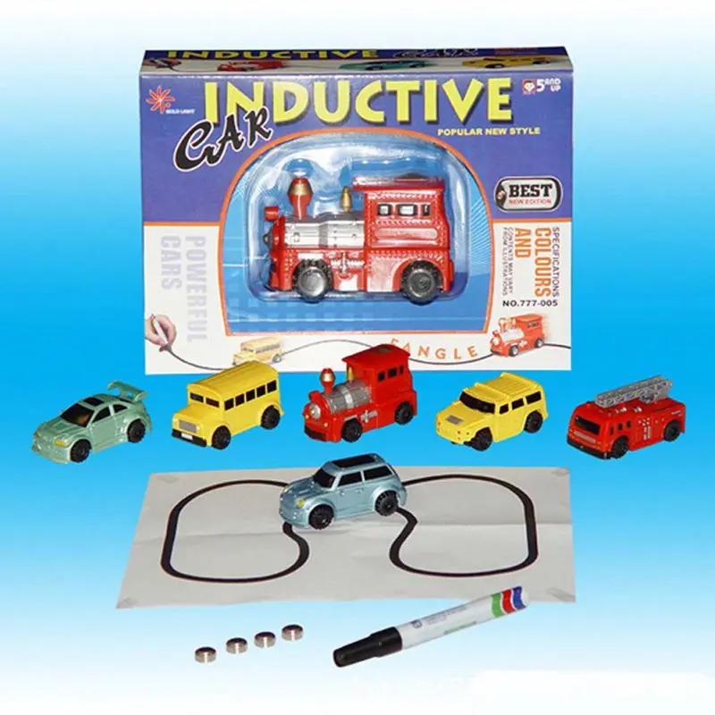 

1 Pcs Magic Mini Pen Inductive Toy Car Model Series Puzzle Follow Any Line You Draw Toys for Children Boys Kids