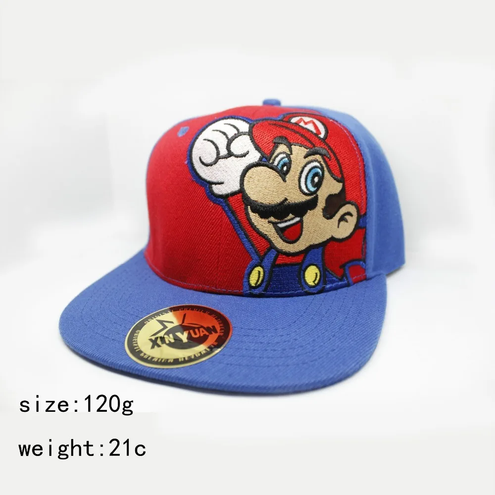 regalo de Cosplay para amigos Gorra de camionero de béisbol de Super Mario Bros gorro de algodón ajustable con bordado de Hip Hop #E 