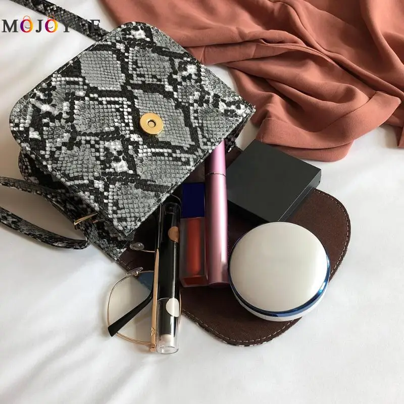 Fashion Snake Print Shoulder Bag Messenger Handbags PU Leather Small Flap Crossbody Bags for Women Fashion Snake Print Shoulder Bag Messenger Handbags PU Leather Small Flap Crossbody Bags for Women