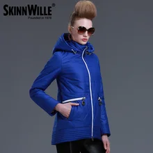 SKINNWILLE2016 New Spring Warm women Cotton coat padded Coat Women’s Clothing Three Quarter Sleeve Coat Jacket Windbreaker