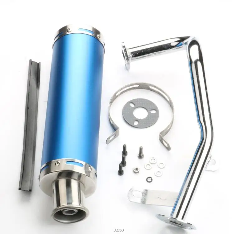 GY6 50cc 100cc Scooter Performans Egzoz Susturucu Paslanmaz, 55 OFF