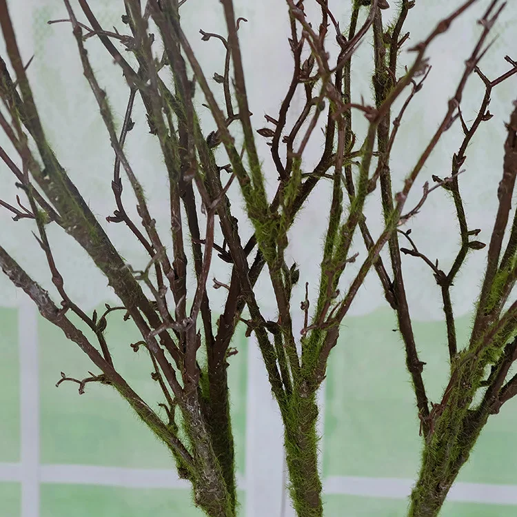 

140cm artificial dried branches green white big size branchartificial flower home hoteldecoration DIY source material