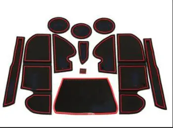 

High Qulity Car Styling For Ford kuga Escape 2013 -2015 3d Rubber car anti slip mat non-slip door mat for kuga accessories 12pcs
