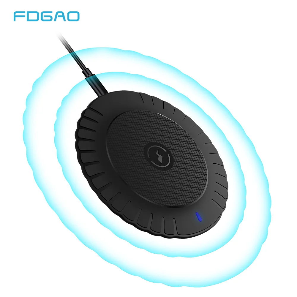 

Fdgao Wireless Charger For iPhone Xs Max XR X 8 USB Qi Phone Wireless Charging Pad For Smasung S9 S8 S7 Note 9 8 Xiaomi Mix 3 2s