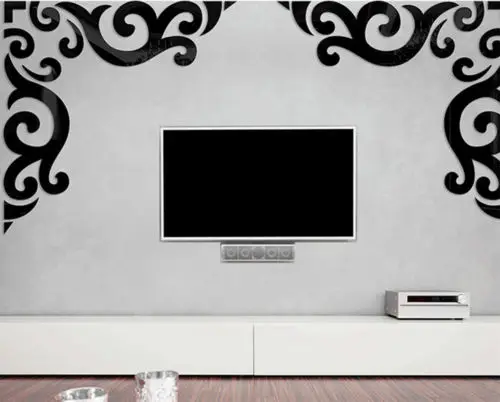 Large-Vines-3D-Mirror-Wall-Sticker-Silver-Gold-Acrylic-Art-DIY-Home-Modern-Decal