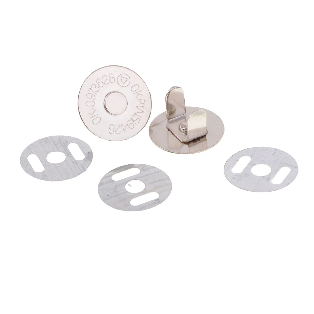 10 Sets 14mm/18mm Magnetic Snap Fasteners Clasps Magnet Buttons for Handbag Purse Wallet Garment Accessories