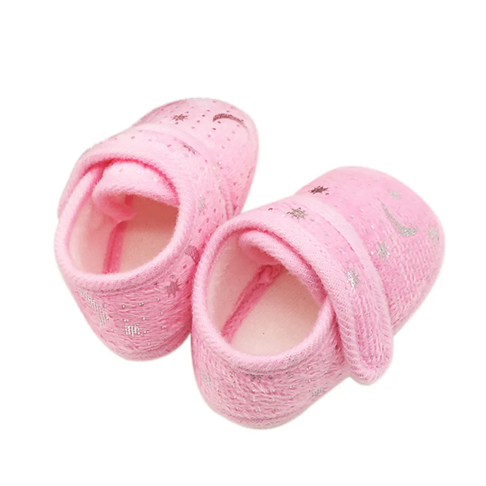 Модная обувь для маленьких девочек; милая обувь с принтом звездного неба для малышей; Нескользящие мягкие детские кроссовки; обувь для первых шагов наивысшего качества