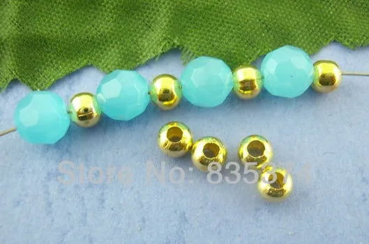 

Free shipping,1000 Spacer Beads 4mm Dia