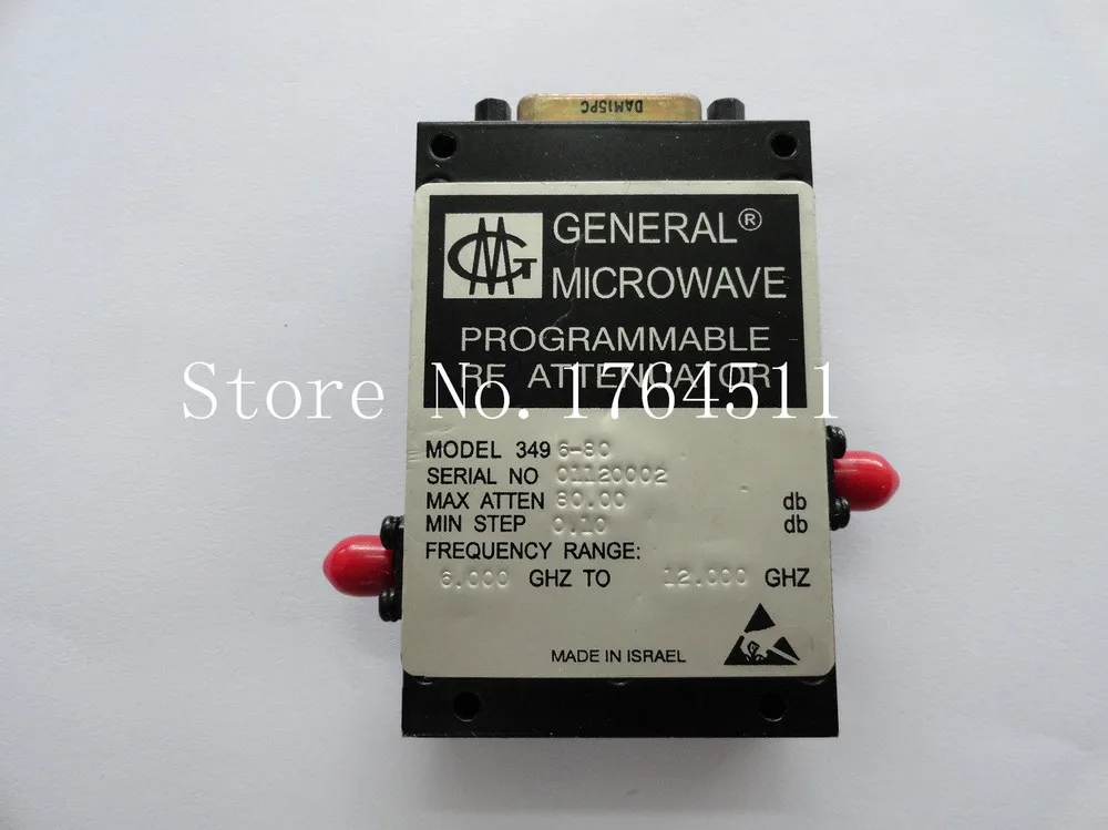 

[BELLA] The programmable step attenuator GENERAL MICROWAVR 3496-80 80dB 6-12GHz