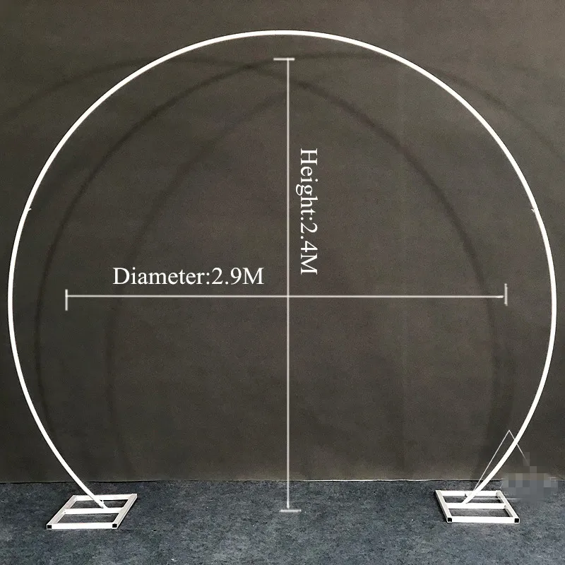 Свадебный реквизит сценический фон из кованого железа рамка искусственный цветок украшение круглые арки Свадьба организовать большое событие шоу