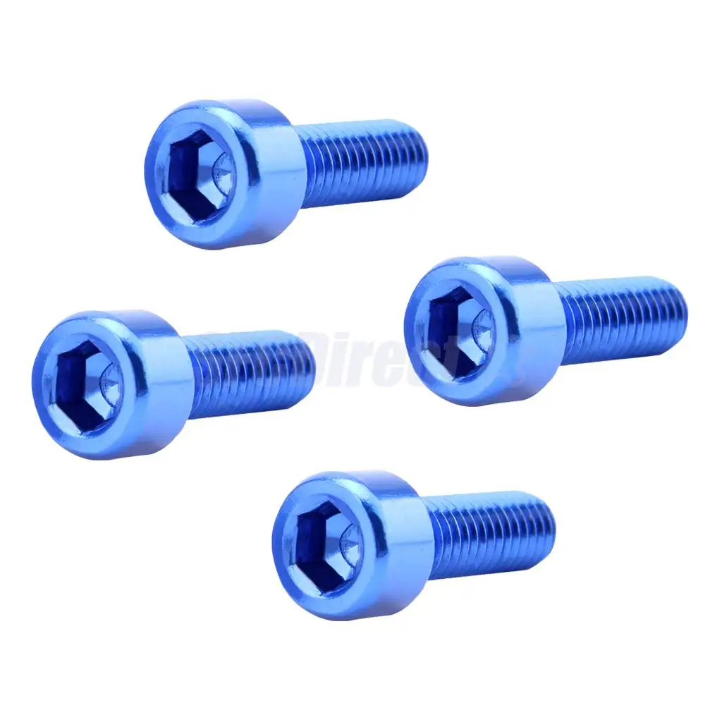 12pcs Alloy Bike Water Bottle Cage Bolts Holder Socket Screws Red Gold Blue