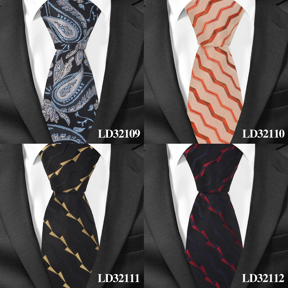 Жаккардовый галстук для мужчин, полиэстеровый цветочный галстук для шеи, деловые свадебные костюмы, 7 см. Узкие галстуки, тонкий мужской галстук для взрослых Gravatas