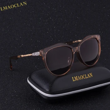

New LMAOCLAN Brand Luxury Design HD Polarized Sunglasses Women Ladies Sun Glasses Female Eyewear Oculos UV400