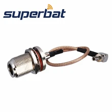 Superbat 3g huawei кабель CRC9 к разъем Jack N Перемычка-хвостик RG316 15 см для huawei модем