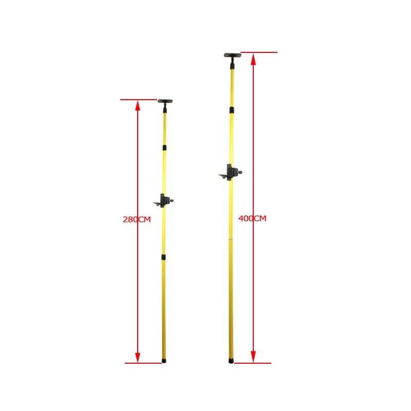 Регулируемый алюминиевый штатив с удлинительным кронштейном, максимальная поддержка 4 м, штатив с подставкой для лазерного уровня