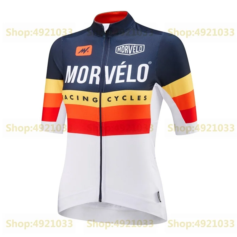 1 Morvelo команда Велосипедная Одежда Топы* Лето последнее поступление Велоспорт Джерси женский с коротким рукавом цикл одежда с полной молнией - Цвет: 1