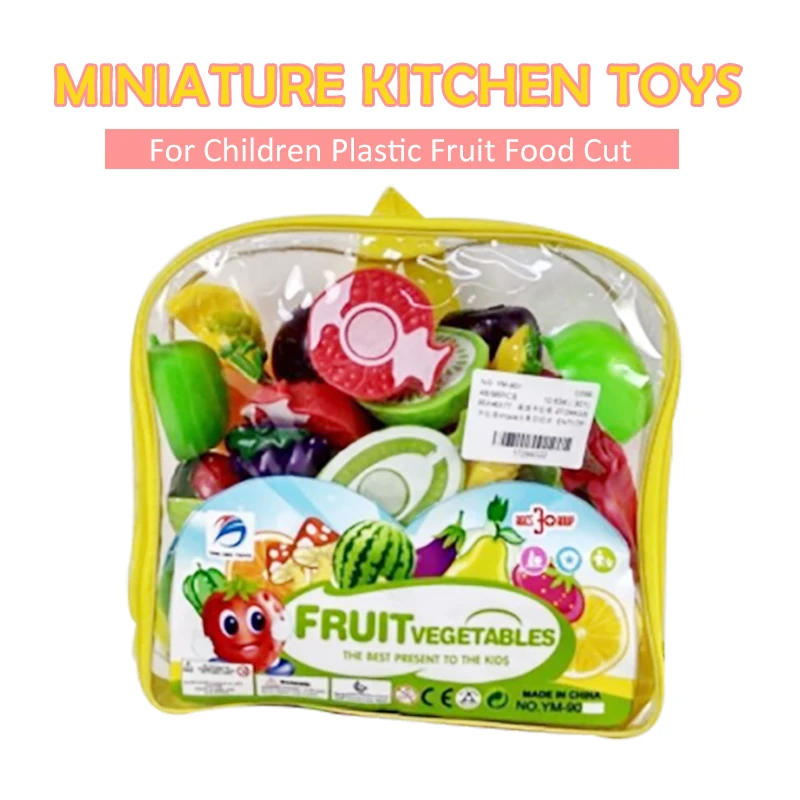 Миниатюрные кухонные игрушки для детей, пластиковые фрукты, еда, вырезание, ролевые игры, домашние игры для мальчиков и девочек, игры для детей, обучающие игрушки для детей
