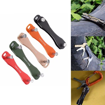 

EDC key keychain aluminum smart gadget clip folder holder gear clamp pocket kit bar organizer collector outdoor camp multi tool