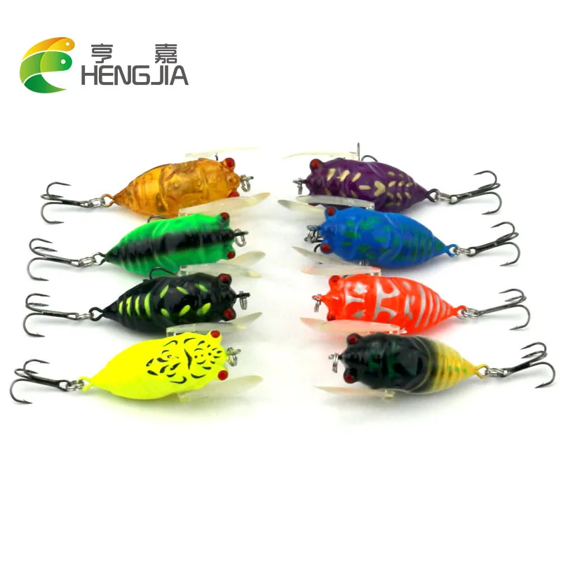 Venta De ZANLURE 8PCS Señuelos De Pca De Insectos De Lucio 6,4 G 4 Cm Anzuelos De Triple Puntiagudo Cebo Artificial Para Pca - Banggood Paña Móvil