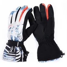 Мужские лыжные перчатки Сноуборд перчатки женские зимние водонепроницаемые ветроустойчивый сноуборд перчатки мотоцикл теплая для лыжного спорта мужские и женские перчатки