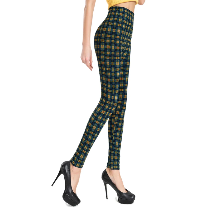 Fashion Sexy Slim Plaid Leggings for Women 2019 Big Size Office Lady High Waist Work Out Legging Fitness Legins Red Green Orange Fashion Sexy Slim Plaid Leggings for Women 2019 Big Size Office Lady High Waist Work Out Legging Fitness Legins Red Green Orange