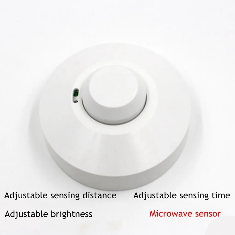 1 шт переключатель для СВЧ Регулируемая радар человеческого датчик присутствия led Потолочный 220 V высокой мощности