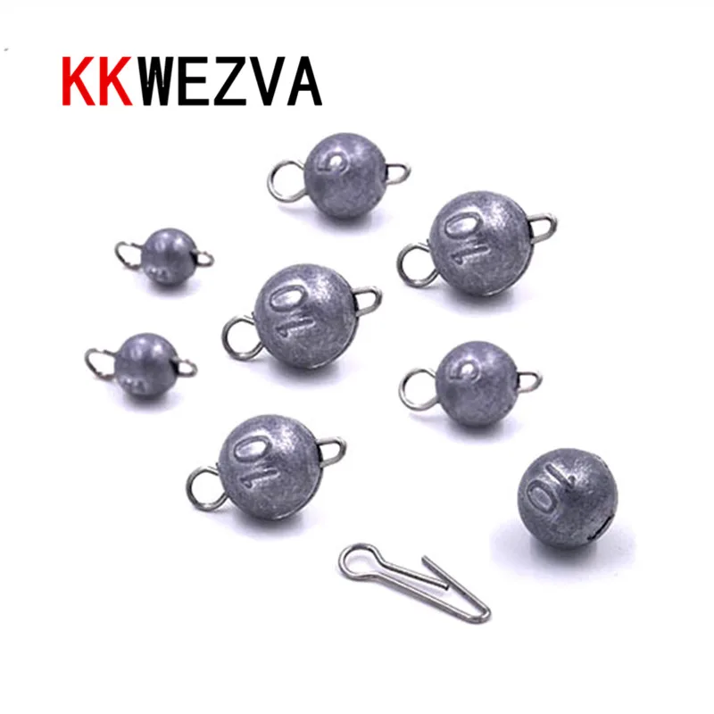 

KKWEZVA 5or10PCS Different Types Lead Sinker Head Hook Jigs Bait Fishing Hooks For Soft Lure Fishing Tackle Lure Fishing tools