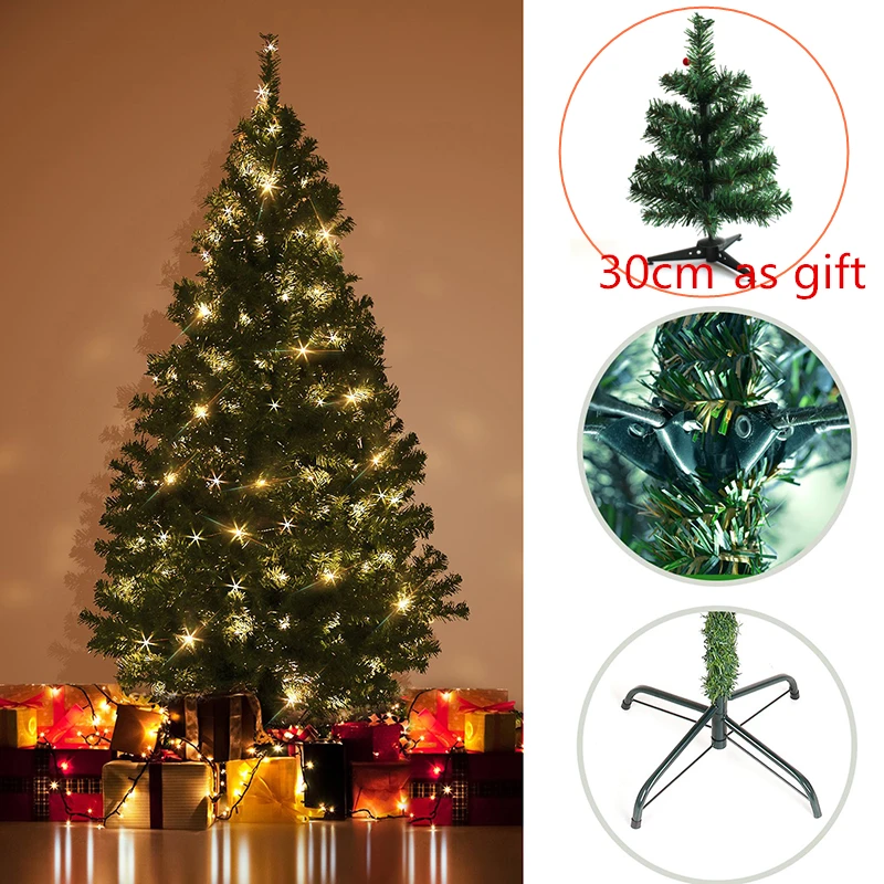 2.1 Meter 210CM Artificial Christmas Tree 800 Tips Branch Decorations for Home Decorations Xmas Tree for New Year Festival 2.1 Meter 210CM Artificial Christmas Tree 800 Tips Branch Decorations for Home Decorations Xmas Tree for New Year Festival